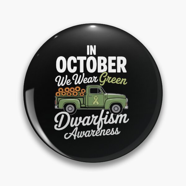 Item preview, In October We Wear Green Dwarfism Awareness Green Truck designed and sold by grounabslaninal.
