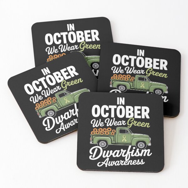 Item preview, In October We Wear Green Dwarfism Awareness Green Truck designed and sold by grounabslaninal.