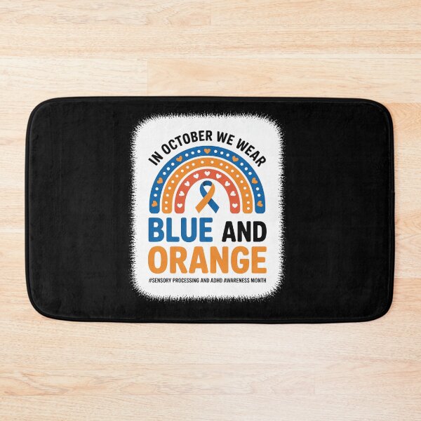 Item preview, In October We Wear Blue And Orange ADHD Awareness Month designed and sold by grounabslaninal.