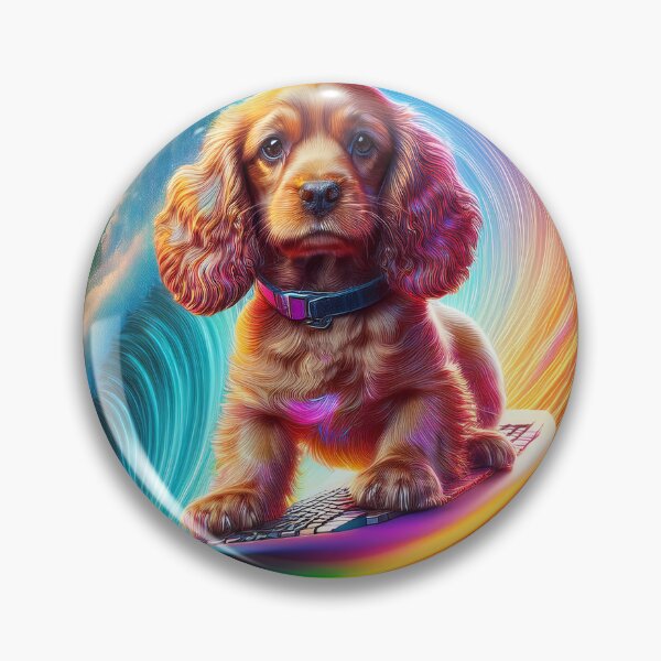 Item preview, Cocker Spaniel Surfing designed and sold by Karen Wood.