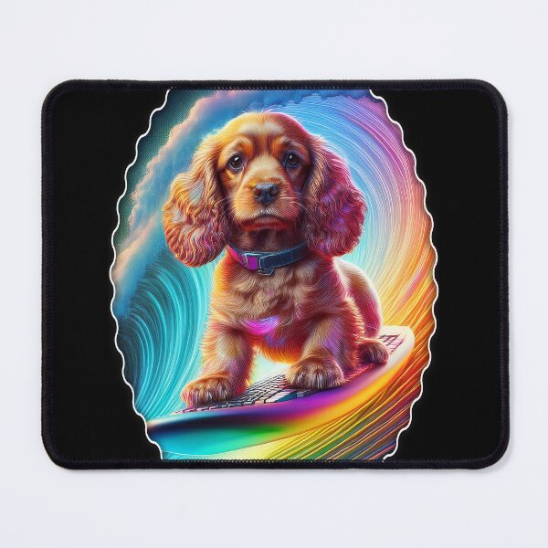 Item preview, Cocker Spaniel Surfing designed and sold by Karen Wood.