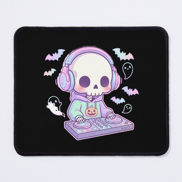 Item preview, DJ Skeleton Halloween Party Vibes Sticker designed and sold by AbanoubStore.