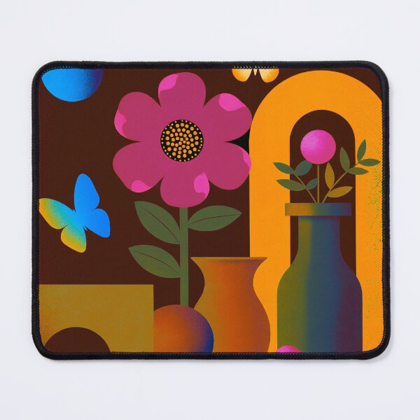 Item preview, Sunset Portal Garden | Neon Floral Fantasy Art designed and sold by joycrysstudio.