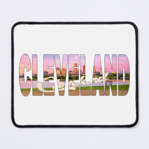Item preview, CLEVELAND - Ohio City Script Sign looking over Edgewater Beach Sunrise designed and sold by Adam Gormley.