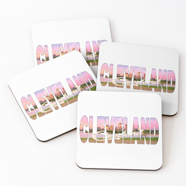 Item preview, CLEVELAND - Ohio City Script Sign looking over Edgewater Beach Sunrise designed and sold by Adam Gormley.