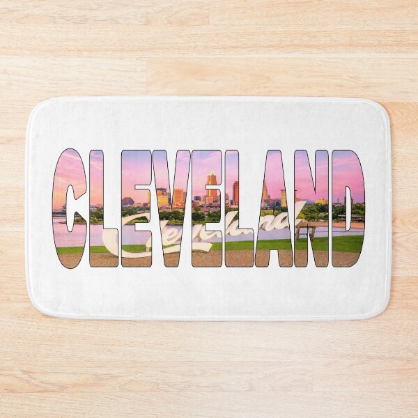 Item preview, CLEVELAND - Ohio City Script Sign looking over Edgewater Beach Sunrise designed and sold by Adam Gormley.