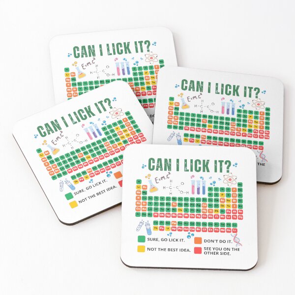 Item preview, Can I Lick It Periodic Table Chart Science Teacher Cool Meme designed and sold by ArtByKatti.
