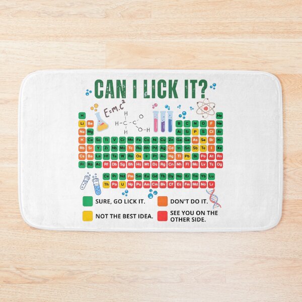 Item preview, Can I Lick It Periodic Table Chart Science Teacher Cool Meme designed and sold by ArtByKatti.
