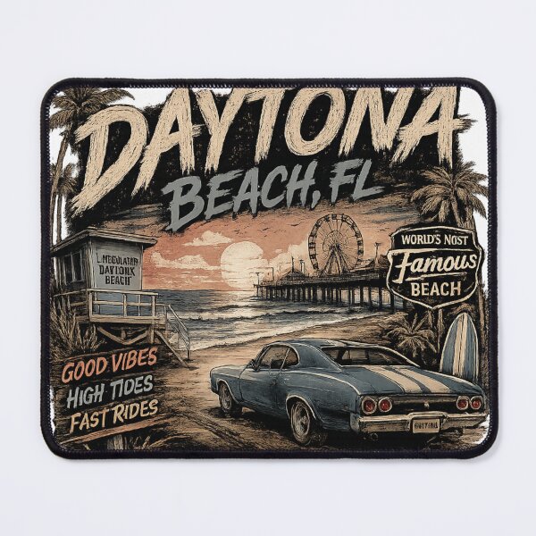 Item preview, Daytona Beach Florida Vintage Coastal Design designed and sold by ButterflyHolly Resource.