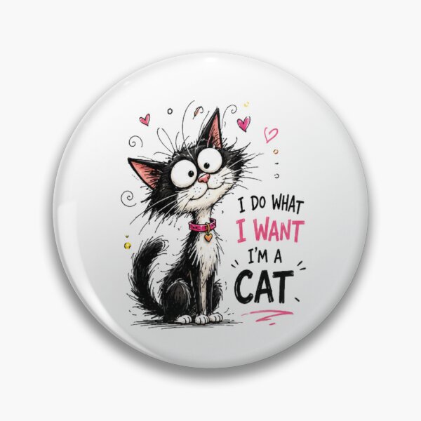 Item preview, Funny Cat I Do What I Want - Cartoon Humor Cat designed and sold by NABPOD.