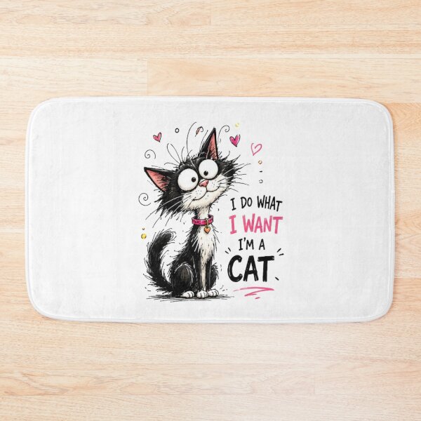 Item preview, Funny Cat I Do What I Want - Cartoon Humor Cat designed and sold by NABPOD.