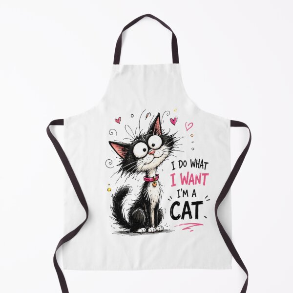 Item preview, Funny Cat I Do What I Want - Cartoon Humor Cat designed and sold by NABPOD.
