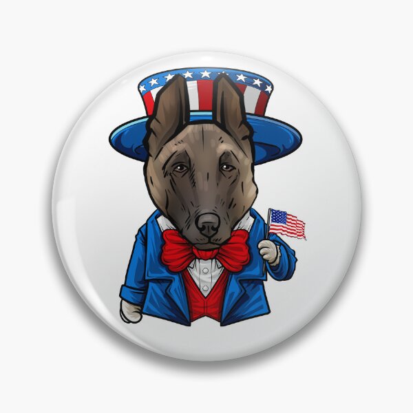 Item preview, Funny 4th of July Belgian Malinois Dog Pun designed and sold by whyitsme.