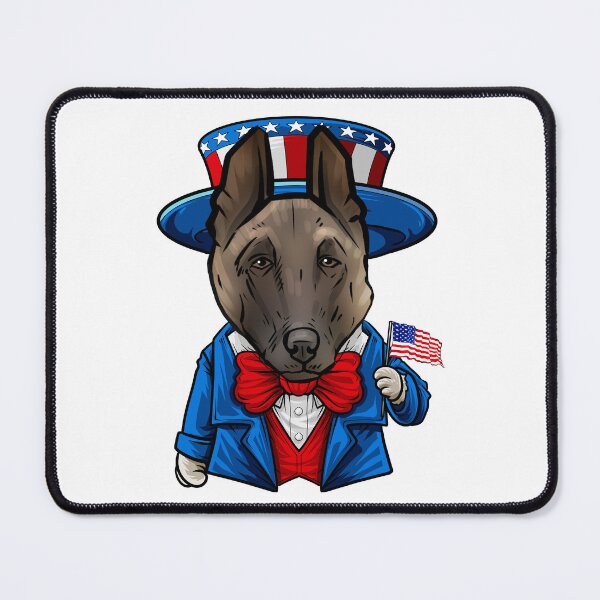 Item preview, Funny 4th of July Belgian Malinois Dog Pun designed and sold by whyitsme.