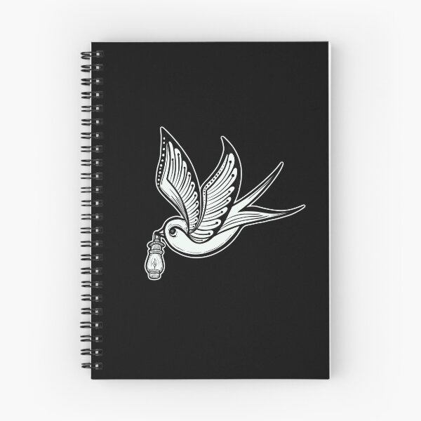 Item preview, Traditional Swallow “Light in the Darkness” - Illustration designed and sold by LamichArt.
