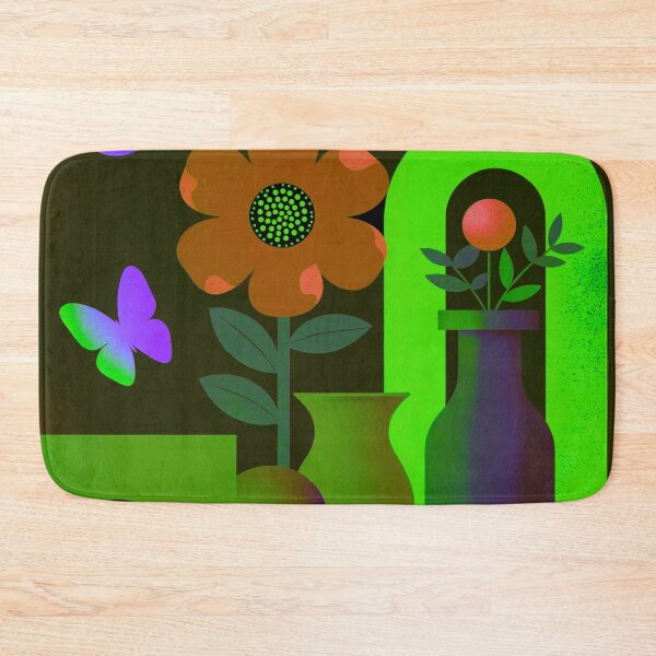 Item preview, Electric Garden Portal | Neon Botanical Pop Art designed and sold by joycrysstudio.