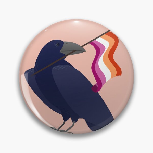 Item preview, Lesbian Pride Crow designed and sold by ElisabethDraws.
