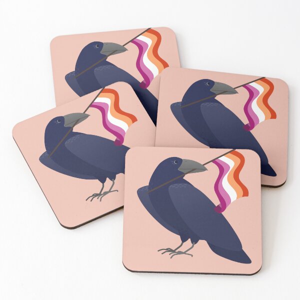 Item preview, Lesbian Pride Crow designed and sold by ElisabethDraws.
