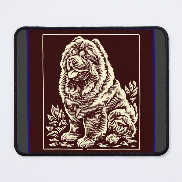 Item preview, Lino cut Chow chow puppy dog designed and sold by MendaciousMina.