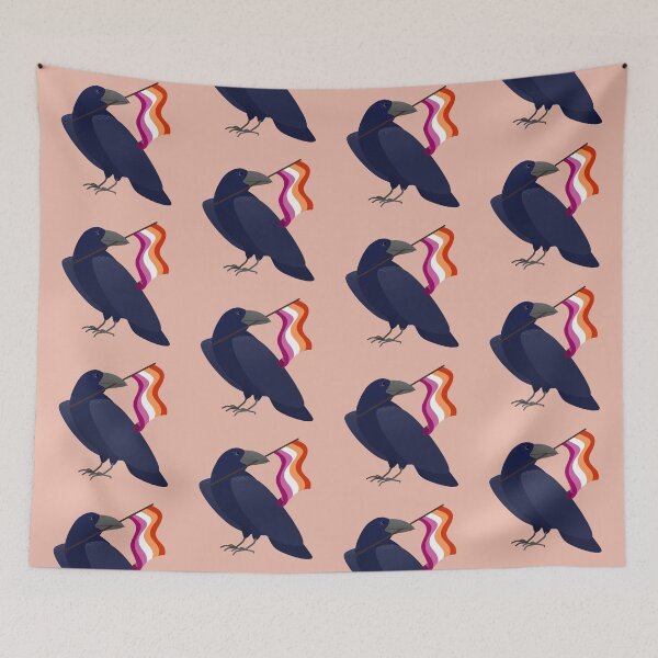 Item preview, Lesbian Pride Crow designed and sold by ElisabethDraws.