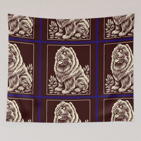 Item preview, Lino cut Chow chow puppy dog designed and sold by MendaciousMina.