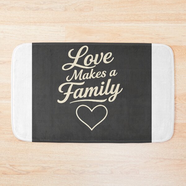 Item preview, Love Makes A Family Vintage Typography Heart designed and sold by Tentventure.