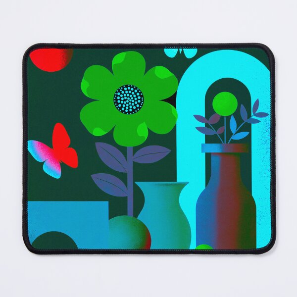 Item preview, Cyber Bloom Gateway | Electric Floral Dream Art designed and sold by joycrysstudio.