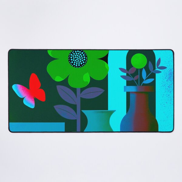Item preview, Cyber Bloom Gateway | Electric Floral Dream Art designed and sold by joycrysstudio.
