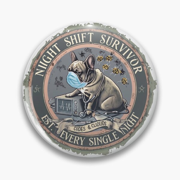 Item preview, Night Shift Nurse Gift Funny Night Shift Survivor designed and sold by PawsRetroStudio.