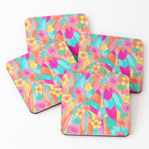 Item preview, Color Surfboard and Flower designed and sold by Markluklaik.
