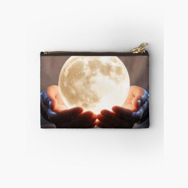 Item preview, Magical Glowing Moon Held in Hands sau Surreal Moon Sphere in Palms Celestial Art designed and sold by RoyalDeluxGo.