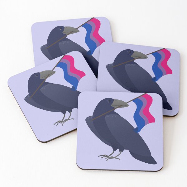 Item preview, Bisexual Pride Crow designed and sold by ElisabethDraws.