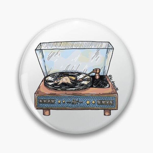 Item preview, Rat on a Vinyl Record designed and sold by kc.draws.