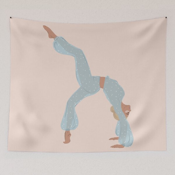 Item preview, Blue Pajamas Yoga With Nourishing Eye Mask designed and sold by zmp-art.