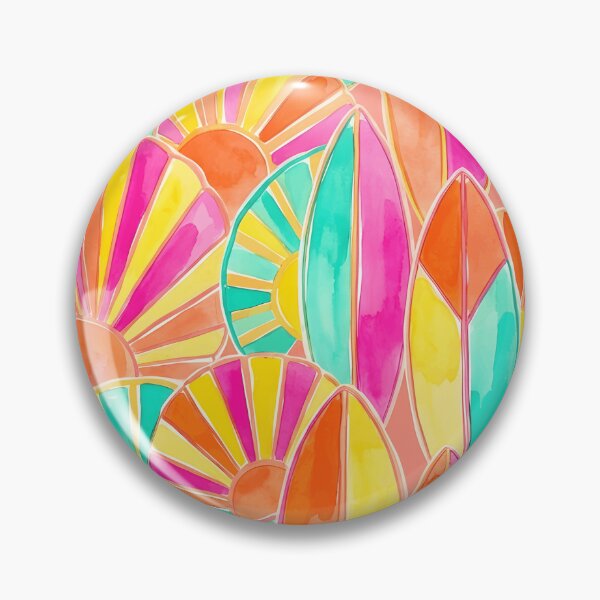Item preview, The sun and surfboard in colorful summer designed and sold by Markluklaik.
