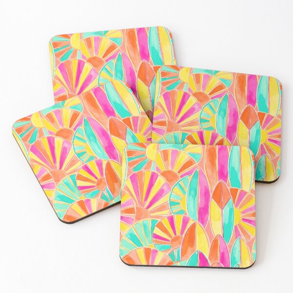 Item preview, The sun and surfboard in colorful summer designed and sold by Markluklaik.