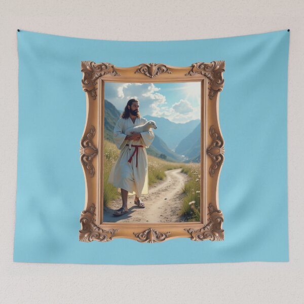 Item preview, Jesus Protecting the Lamb designed and sold by Pastor Reeves Studio.