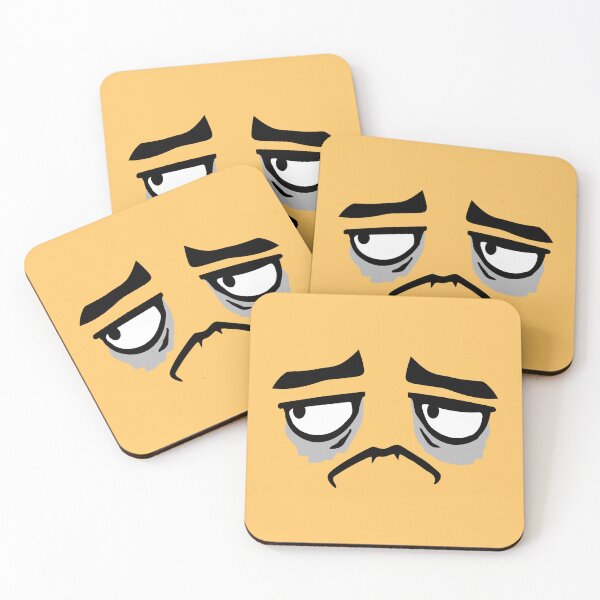 Item preview, Grumpy Sad Disappointed Face Funny Moody Comic designed and sold by shirt-o-mat.