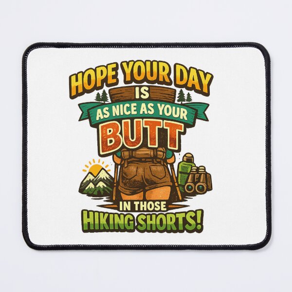 Item preview, Funny Mountain Hiking Butt Quote Retro Camper Trail Humor designed and sold by MagicSD Designs.