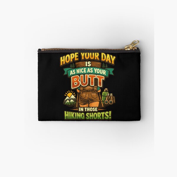 Item preview, Funny Mountain Hiking Butt Quote Retro Camper Trail Humor designed and sold by MagicSD Designs.