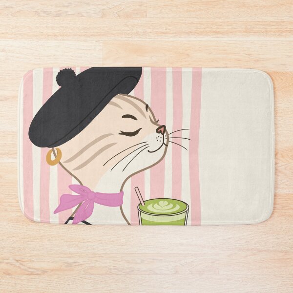 Item preview, Matcha Girl Fashion Cat | Cute French Cat Drinking Matcha | Coquette Aesthetic designed and sold by Kutiefy-shop.