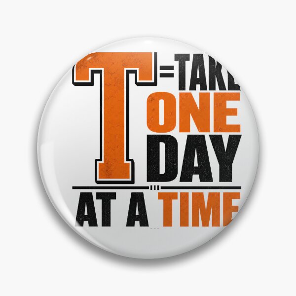 Item preview, Take One Day at a Time Motivational Typography Design designed and sold by GlowingInGod.