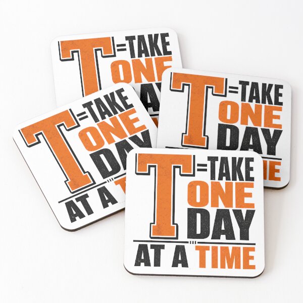 Item preview, Take One Day at a Time Motivational Typography Design designed and sold by GlowingInGod.