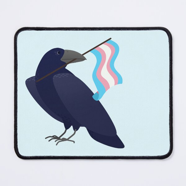 Item preview, Transgender Pride Crow designed and sold by ElisabethDraws.