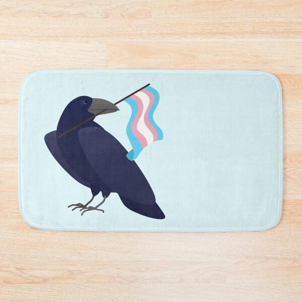 Item preview, Transgender Pride Crow designed and sold by ElisabethDraws.