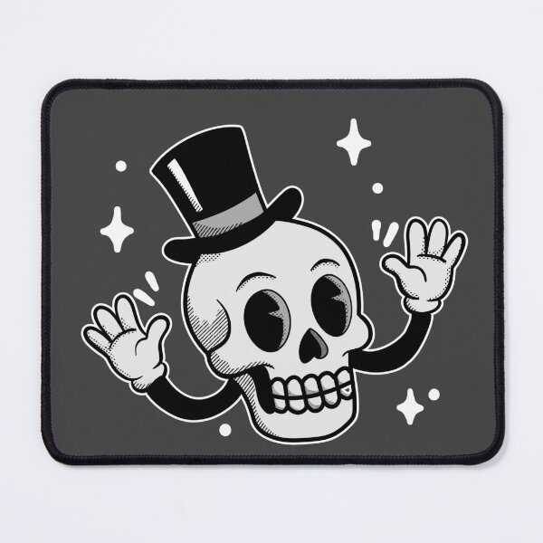 Item preview, Vintage Cartoon Skull with Top Hat | Cute Gothic Tattoo Style designed and sold by homework store.