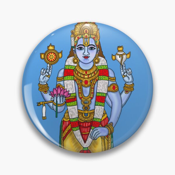 Item preview, Lord Vishnu Divine Artwork | Sacred Hindu God Digital Illustration designed and sold by Harshit_Digital_Arts.