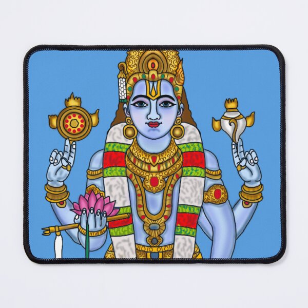 Item preview, Lord Vishnu Divine Artwork | Sacred Hindu God Digital Illustration designed and sold by Harshit_Digital_Arts.