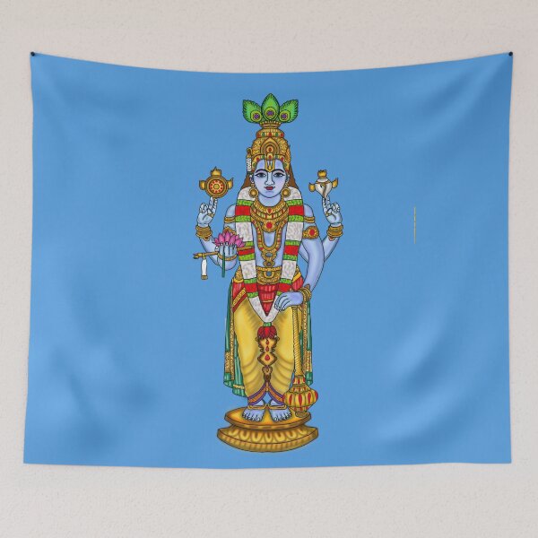 Item preview, Lord Vishnu Divine Artwork | Sacred Hindu God Digital Illustration designed and sold by Harshit_Digital_Arts.