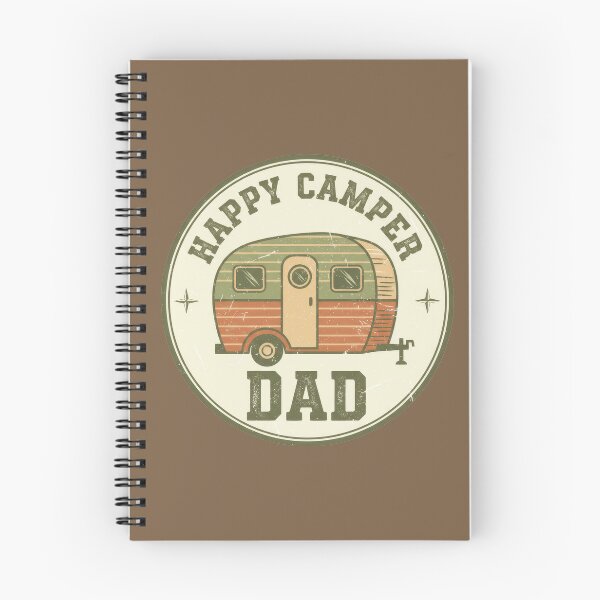 Item preview, Happy Camper Dad Retro Badge designed and sold by Teeny Quities.